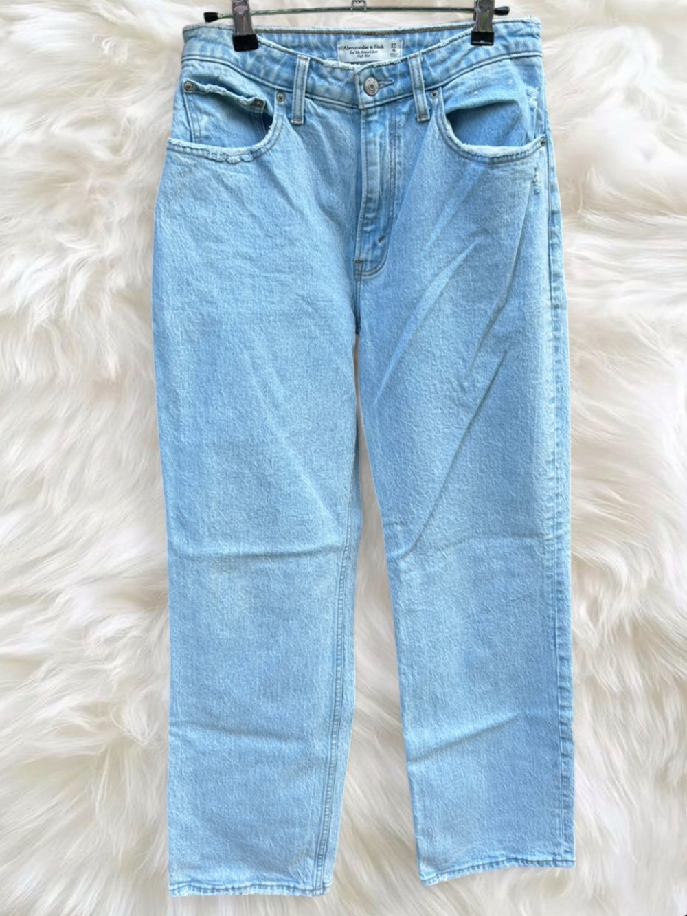 Abercrombie & Fitch Light Blue Relaxed Straight Jeans